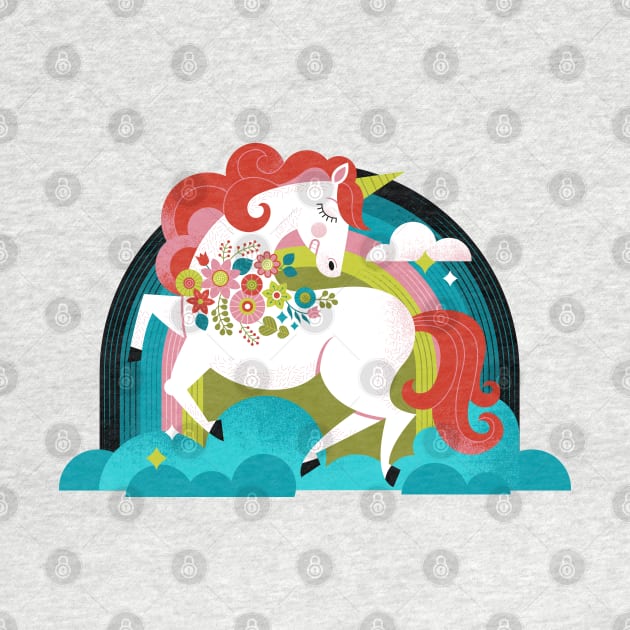 Hipster Unicorn by Lucie Rice Illustration and Design, LLC